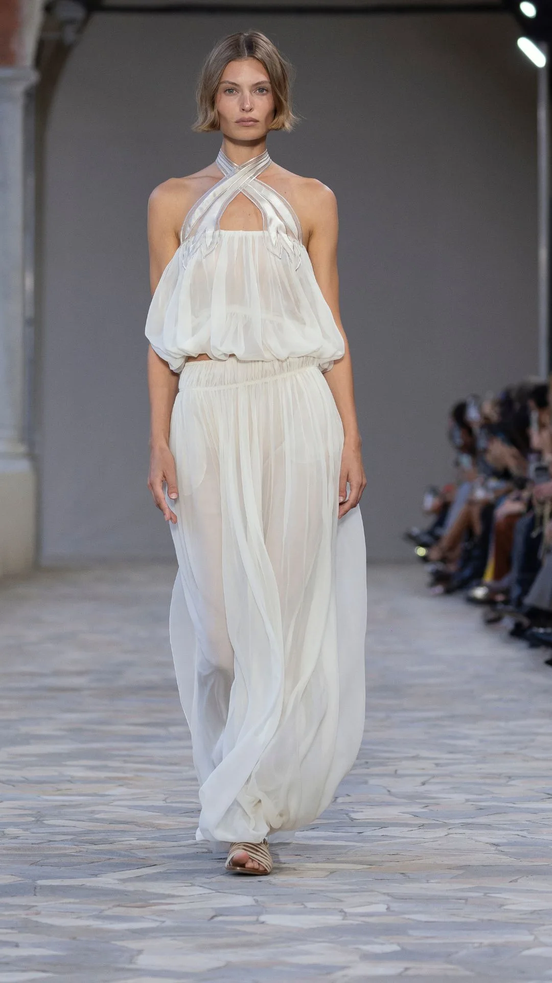 Alberta Ferretti fashion show during the Milan Womenswear Spring/Summer 2025.