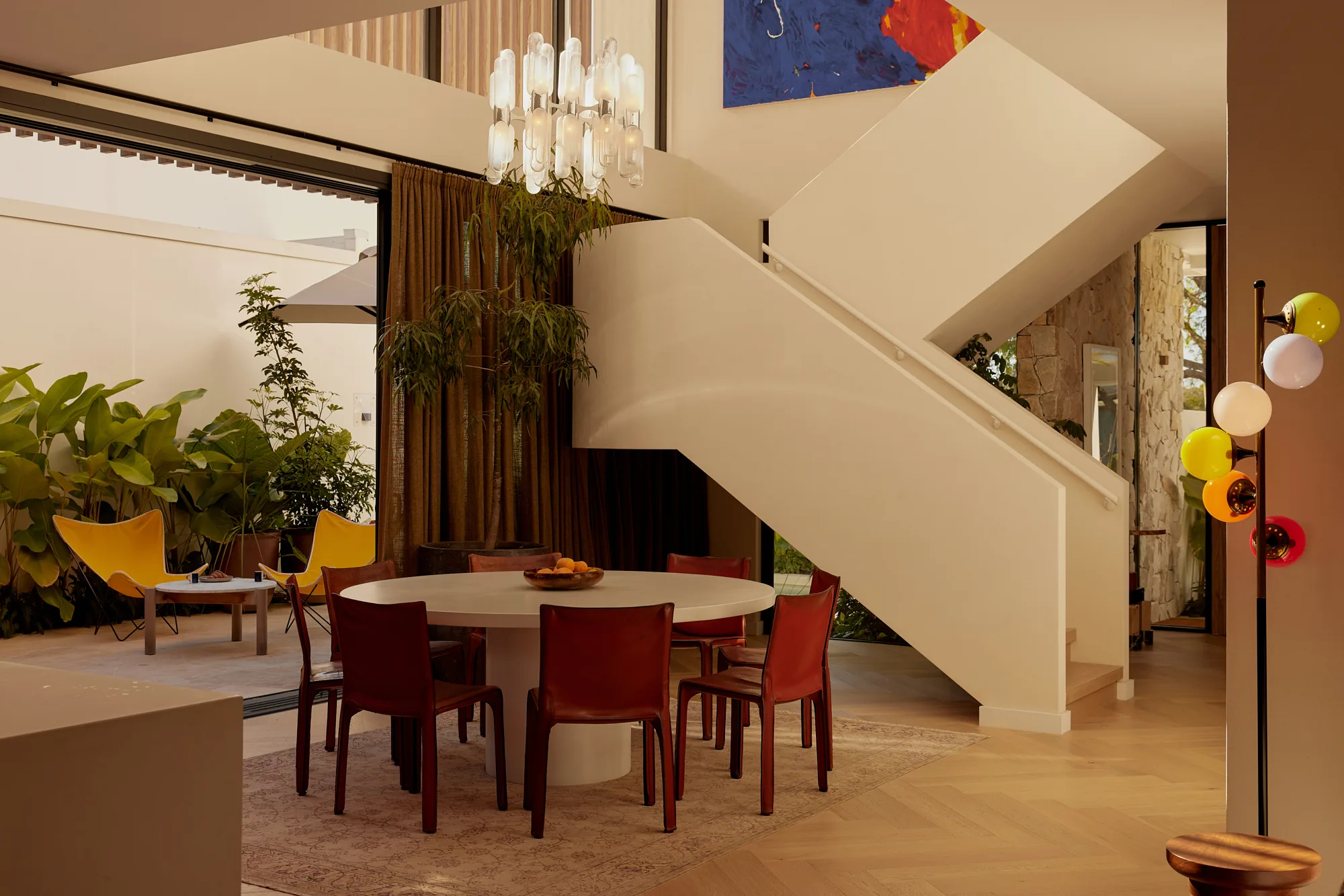 The dining area in Ammamead House. 