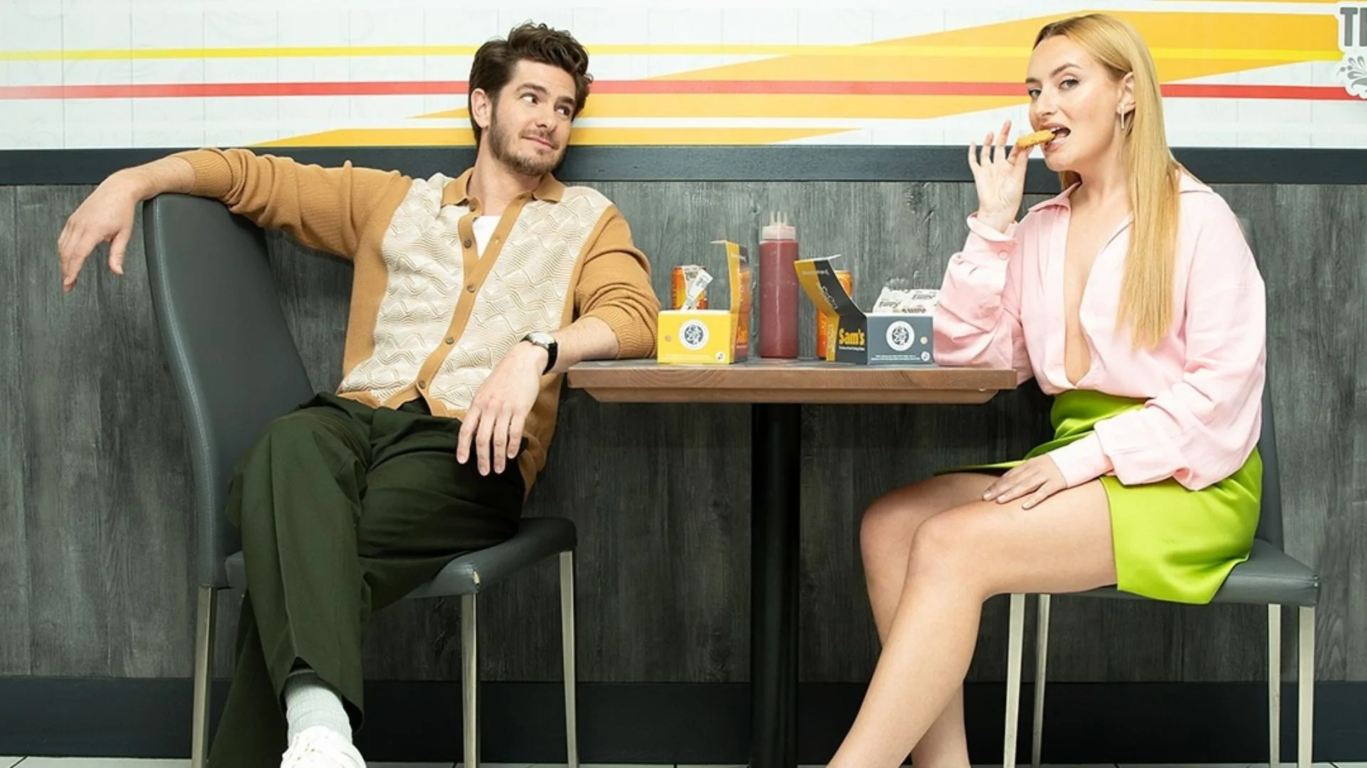 Andrew Garfield and Amelia Dimoldenberg