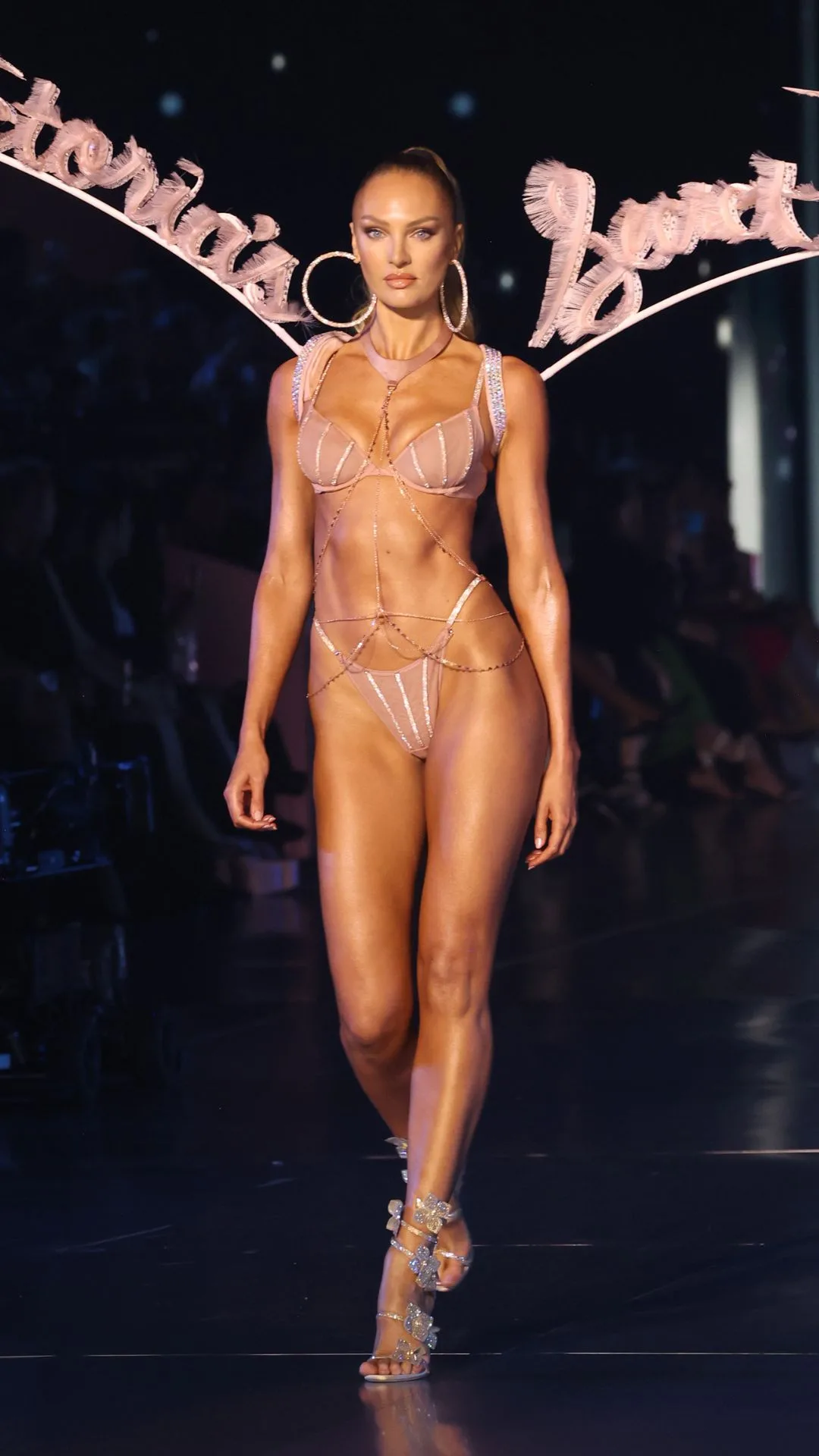 Candice Swanepoel walks the runway for the Victoria's Secret Fashion Show 2024 