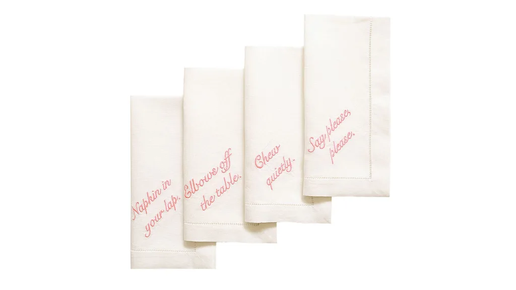 Coquette Aesthetic décor manners dinner napkins
