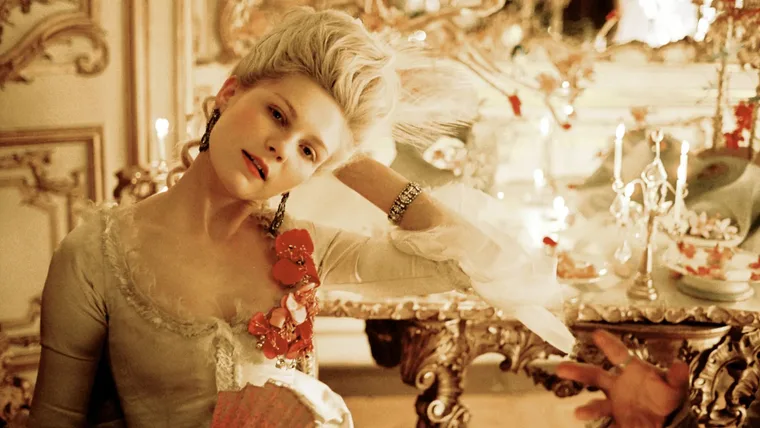 Coquette aesthetic décor Marie Antoinette film still.