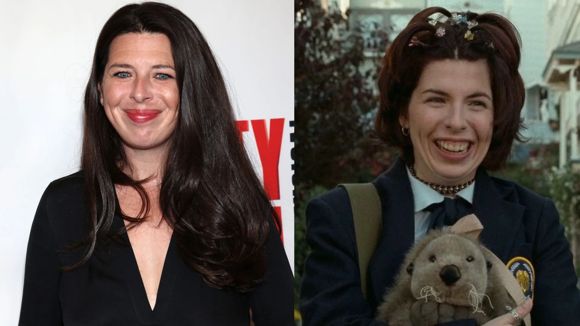 Heather Matarazzo now and in The Princess Diaries 