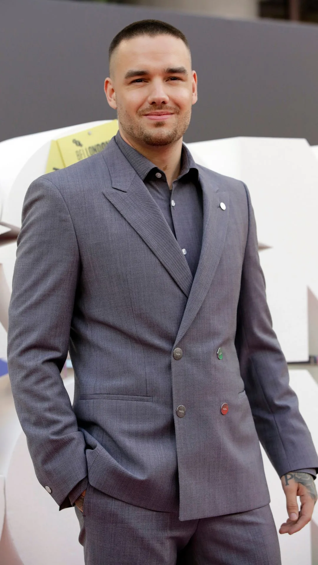 Liam Payne attends the "Ron's Gone Wrong" World Premiere during the 65th BFI London Film Festival at The Royal Festival Hall on October 09, 2021 in London, England