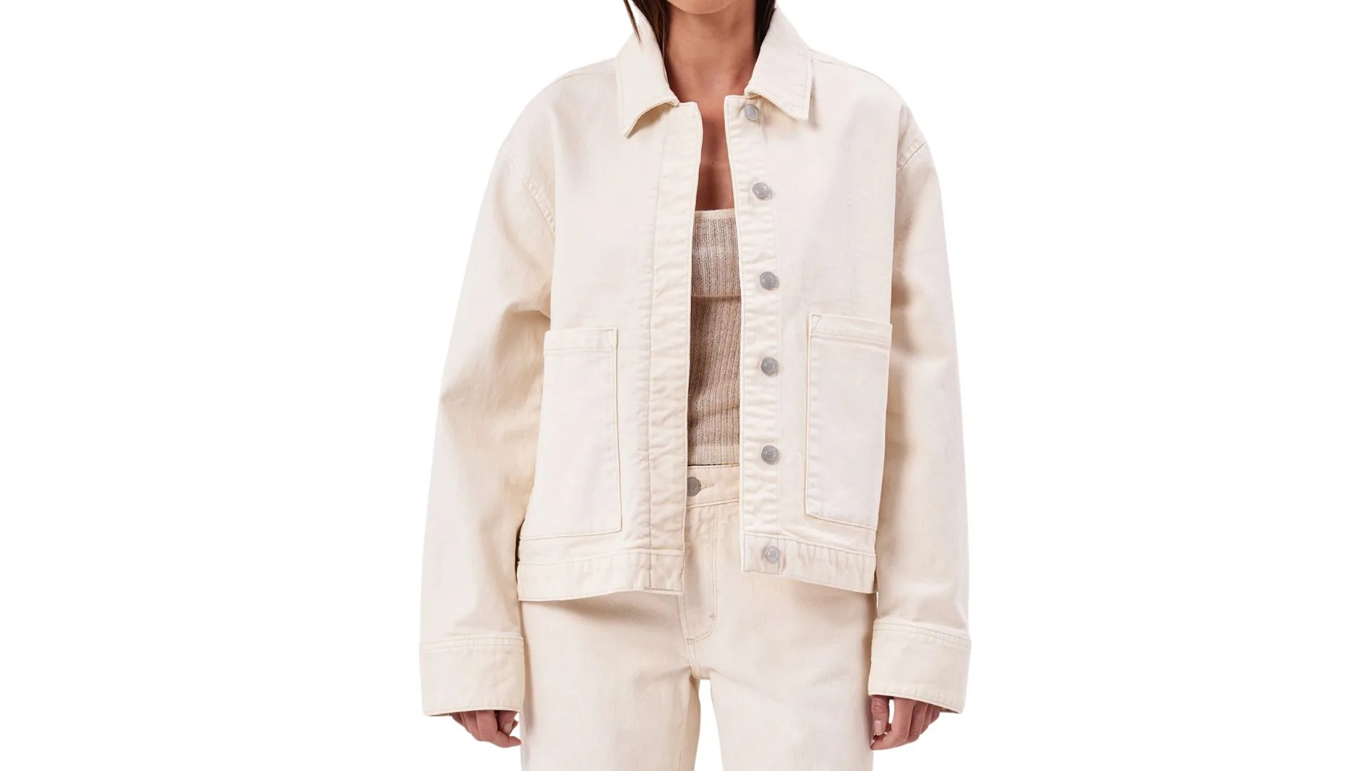 Neuw Light Cream Chore jacket in off white