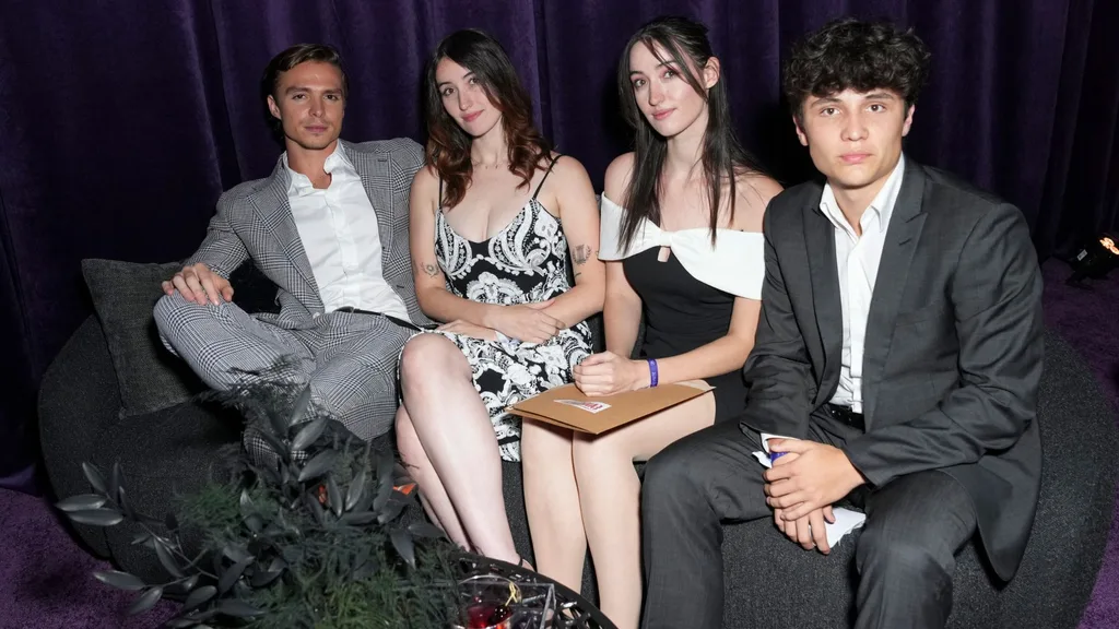 Nicholas Chavez and Victoria Abbott at the premiere of FX's 'Grostesquerie'.