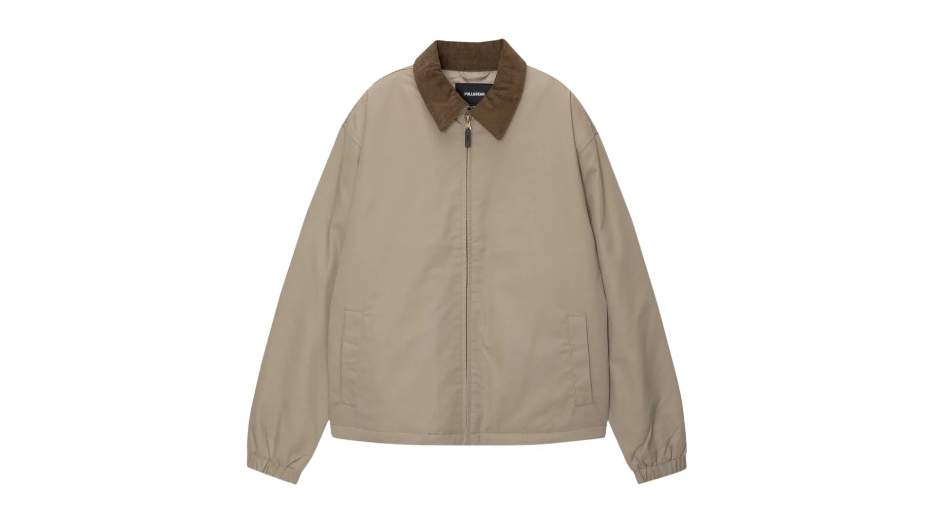 Pull and Bear Contrast Collar women's barn jacket The Iconic