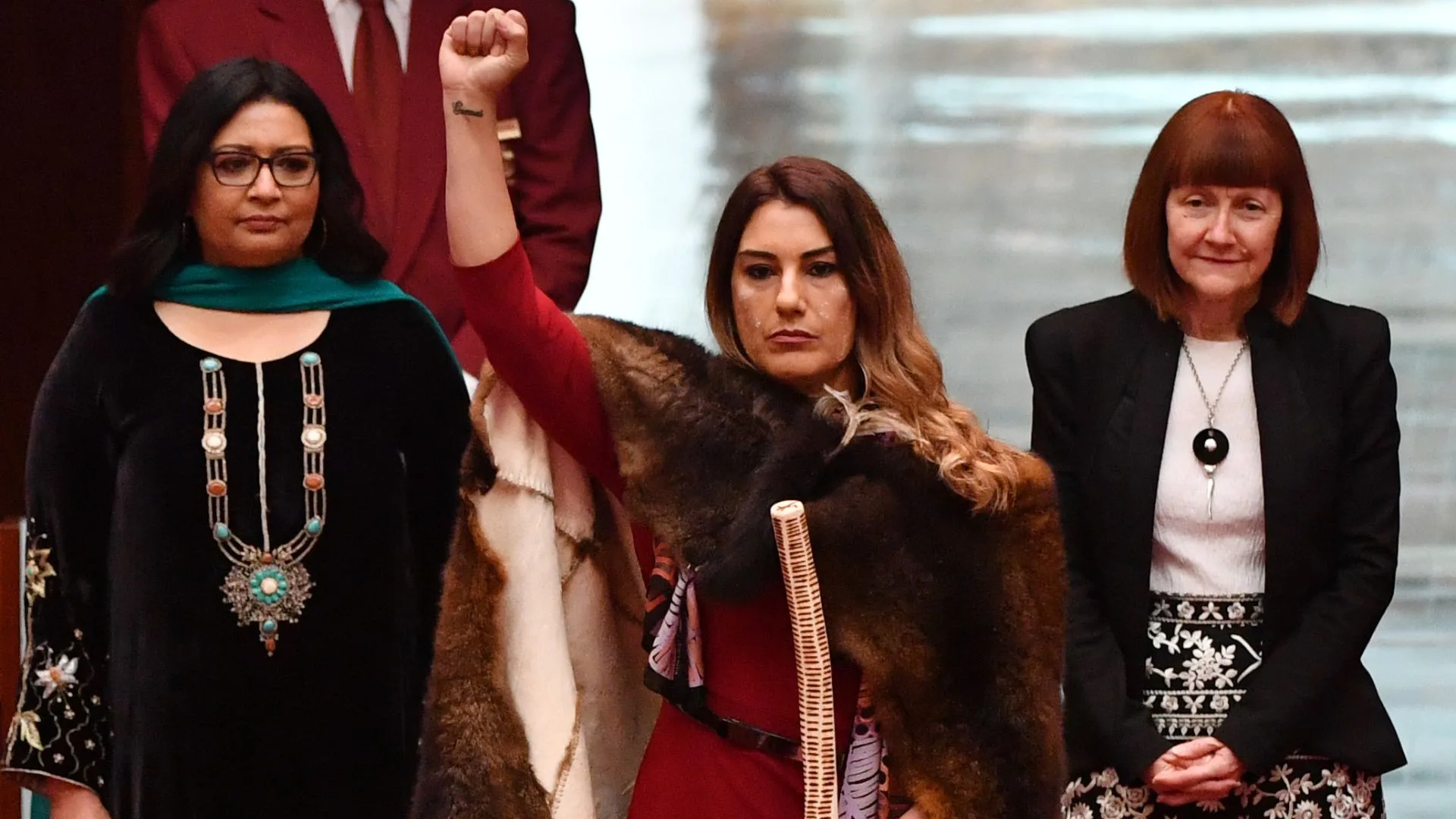 Senator Lidia Thorpe during her swearing-in at in the Senate at Parliament House on October 06, 2020.