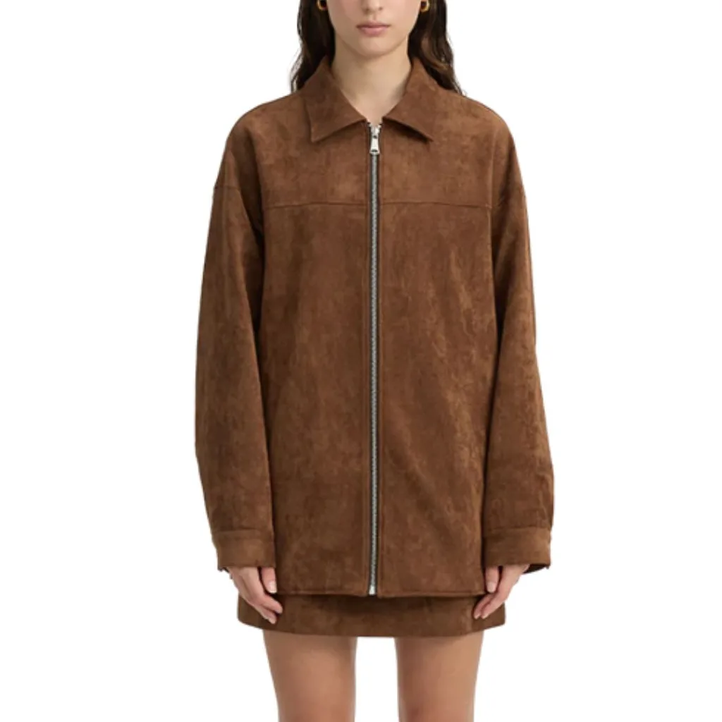 bronw sueded jacket