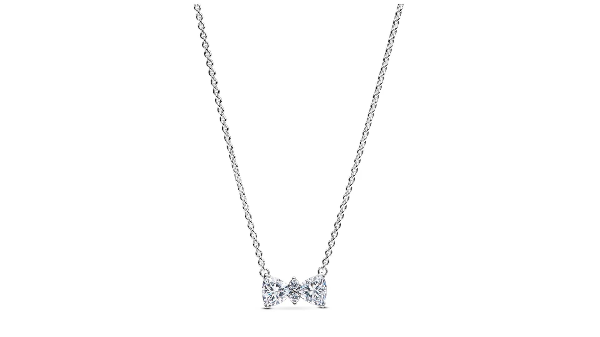 Pandora Sparkling Bow Necklace