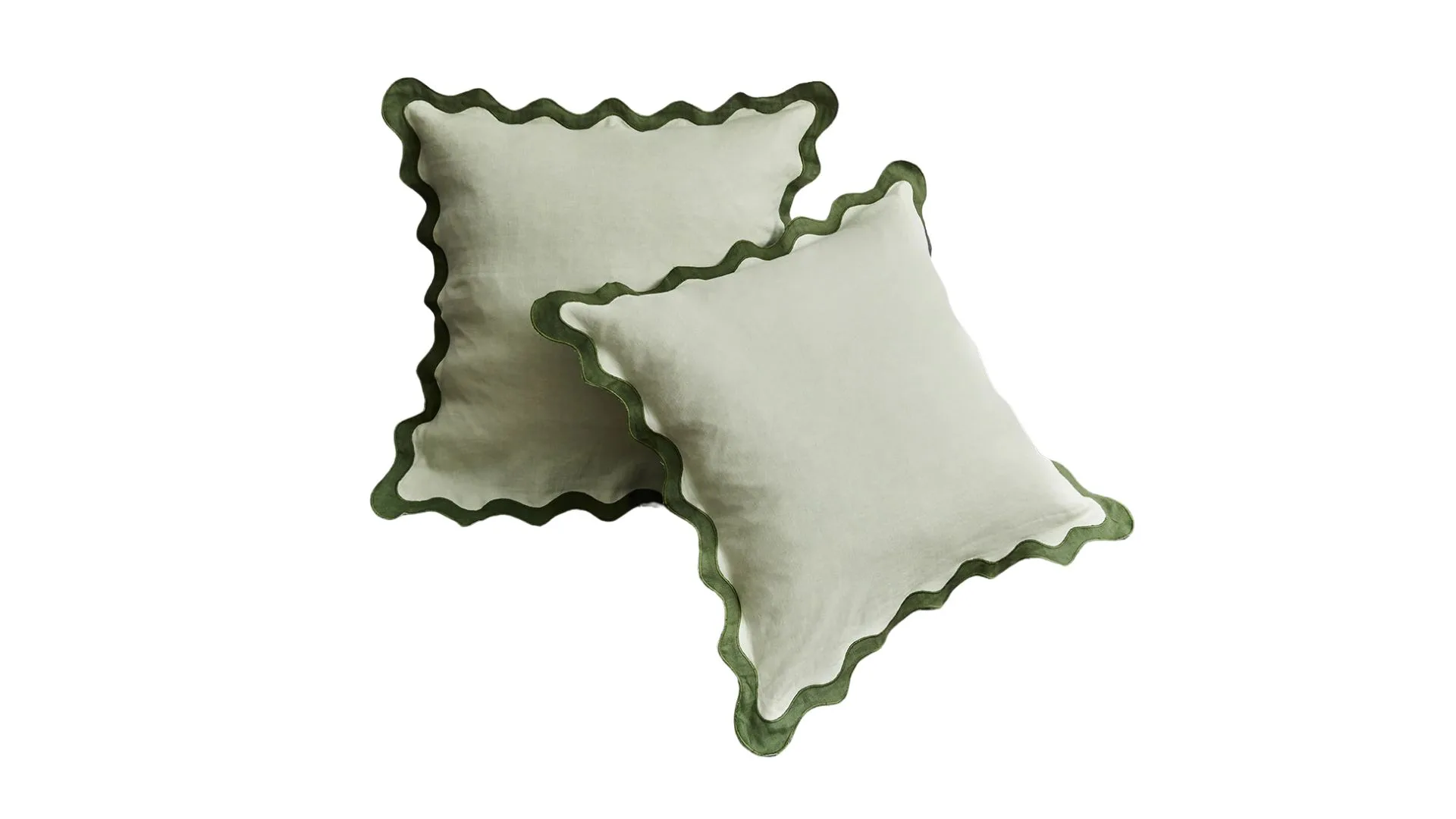 Sage and olice scalloped European pillowcases Bed threads