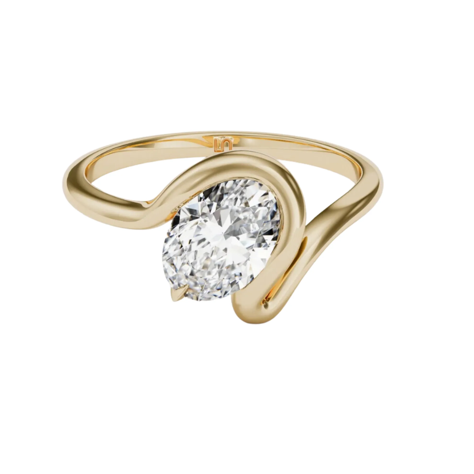 Lindelli-Unique-Engagement-Rings-Bloom-Oval-Half-Bezel-Solitaire