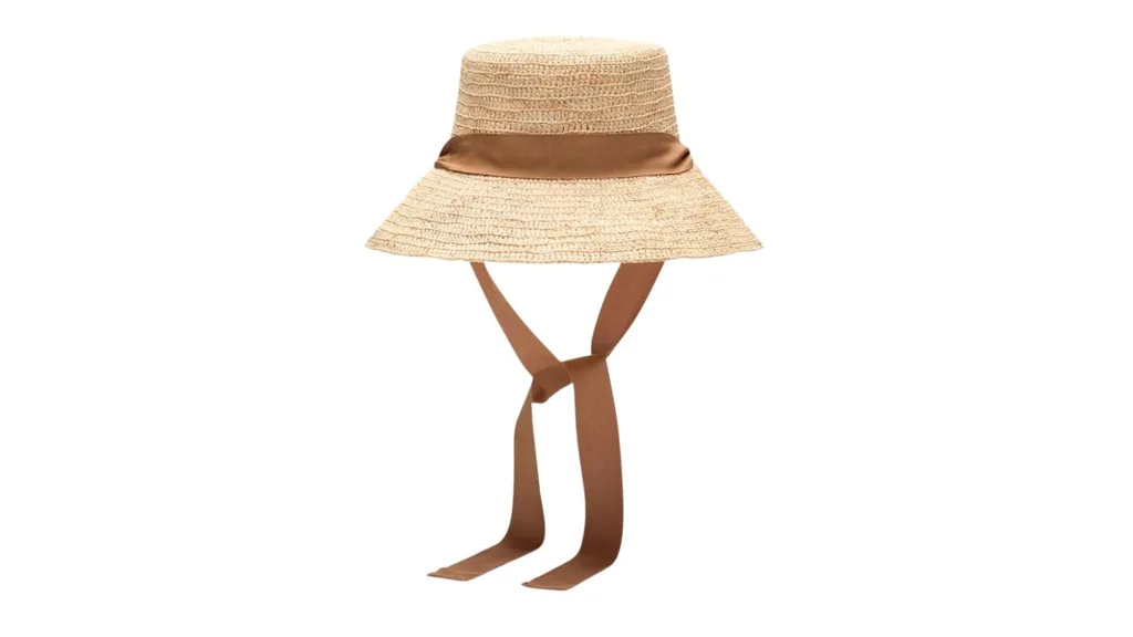 Seed heritage Tie Trim raffia bucket hat polo in the city fashion