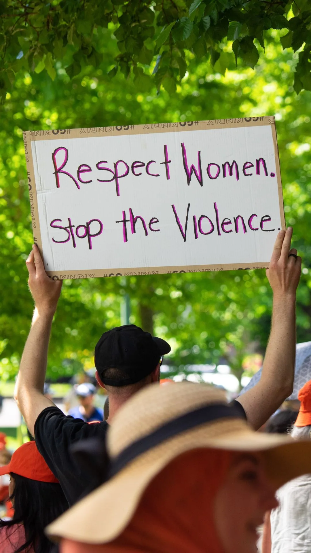 Respect women stop the violence