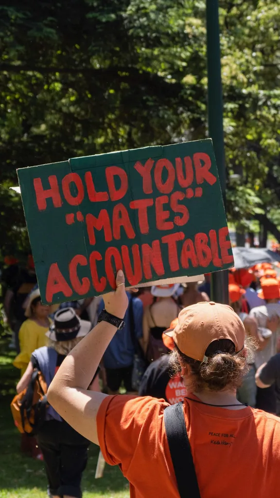 Violence against women holding men accountable