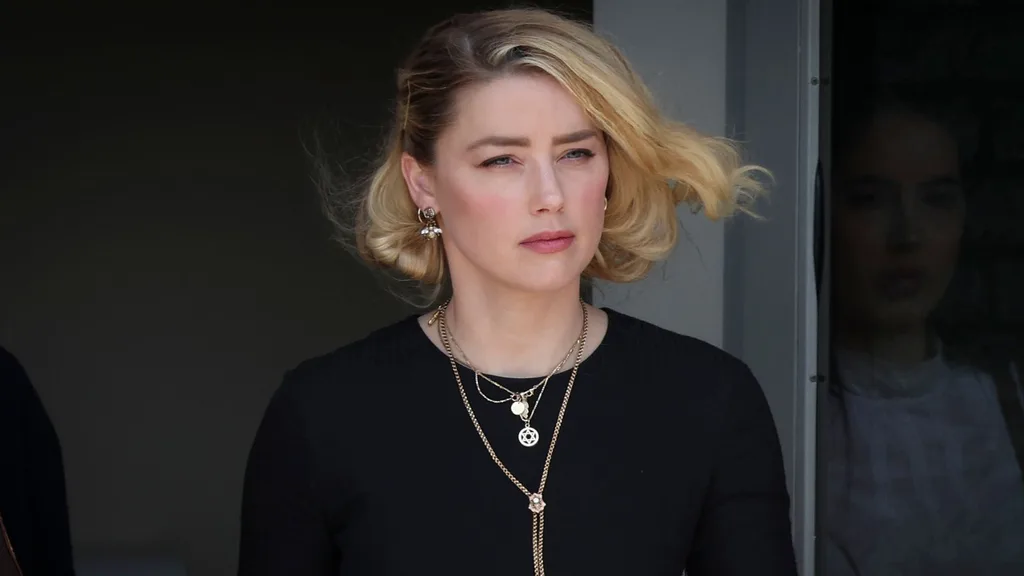 Actress Amber Heard departs the Fairfax County Courthouse on June 1, 2022 in Fairfax, Virginia. The jury in the Depp vs. Heard case awarded actor Johnny Depp $15 million in his defamation case against Heard.
