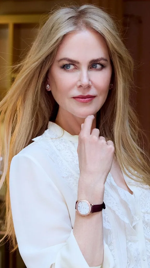 Nicole Kidman wearing a Omega watch at the Olympic Games