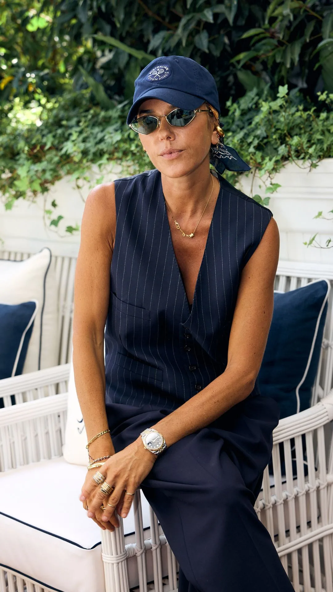 Pip Edwards wearing Ralph Lauren 