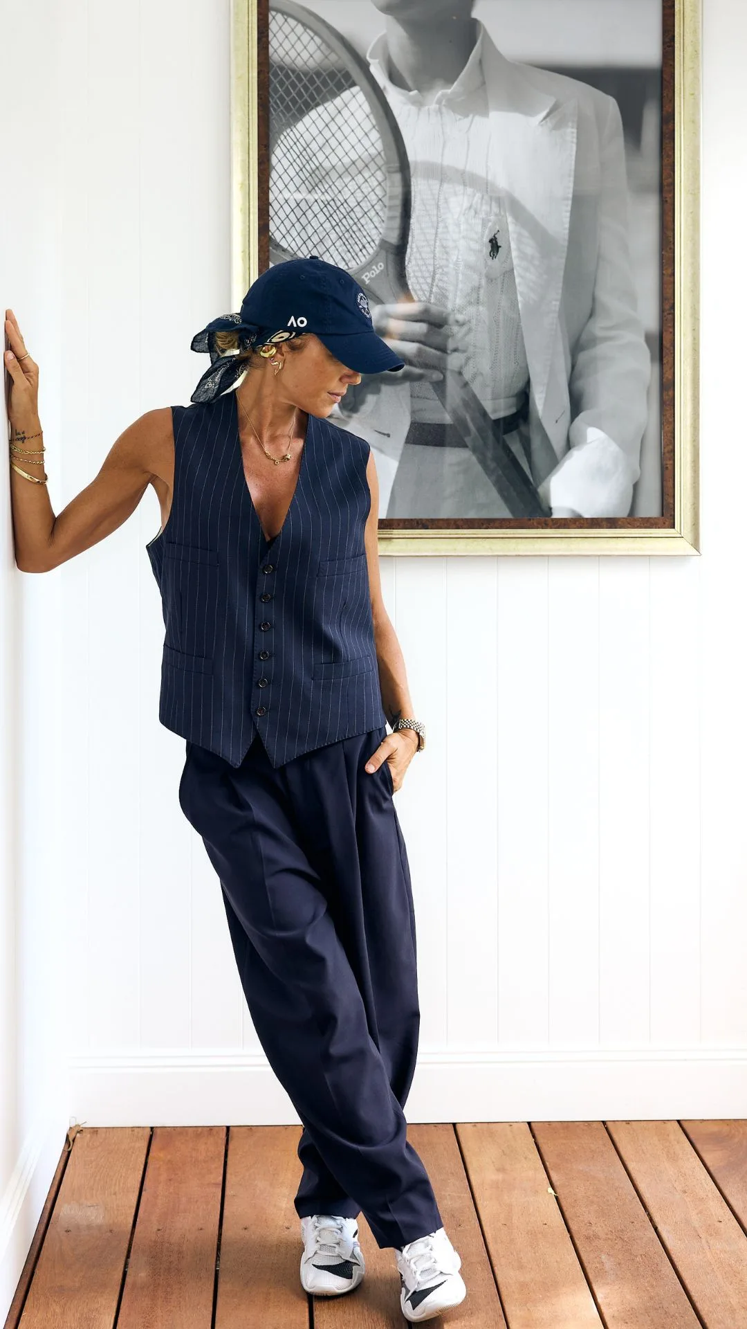 Pip Edwards wearing Ralph Lauren 