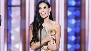 Demi Moore Golden Globes win