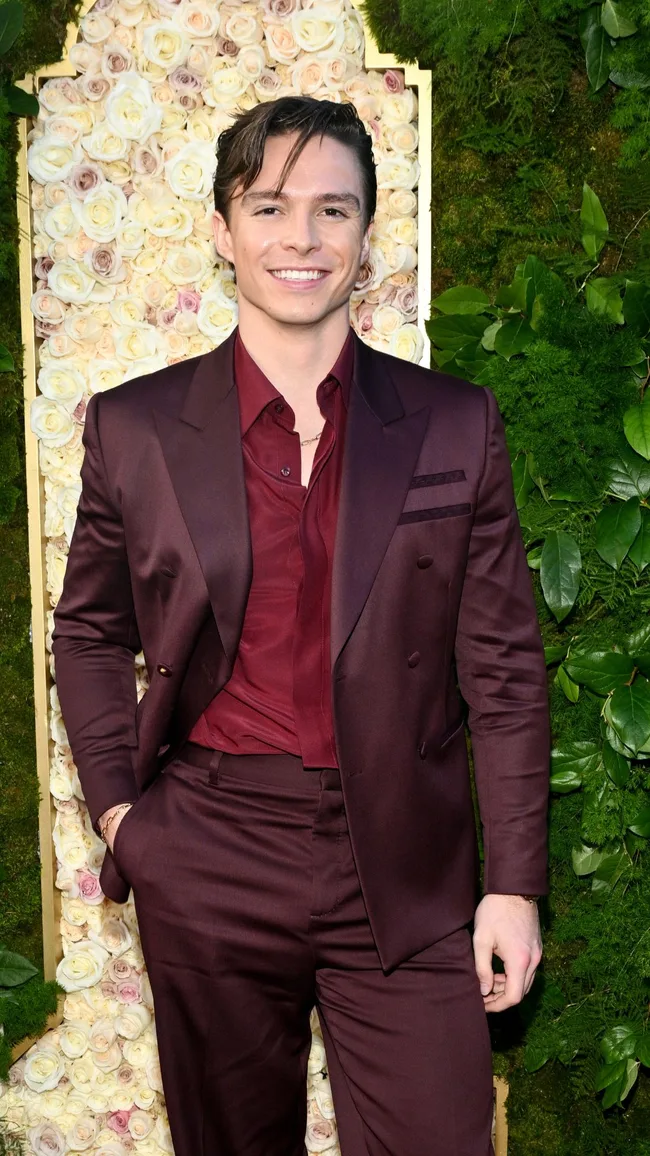 Nicholas Chavez golden globes red carpet 2025