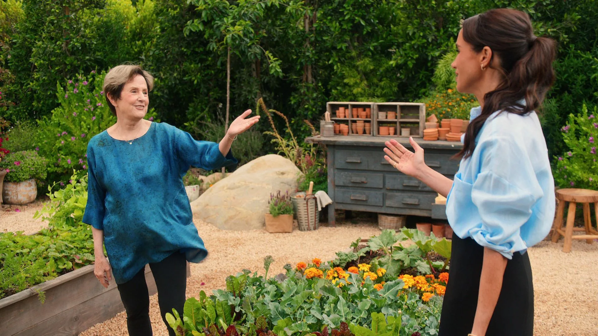 Meghan Markle and Alice Waters