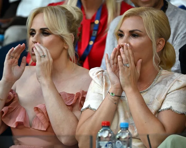 Rebel Wilson and wife Ramona among celebrities at the australia