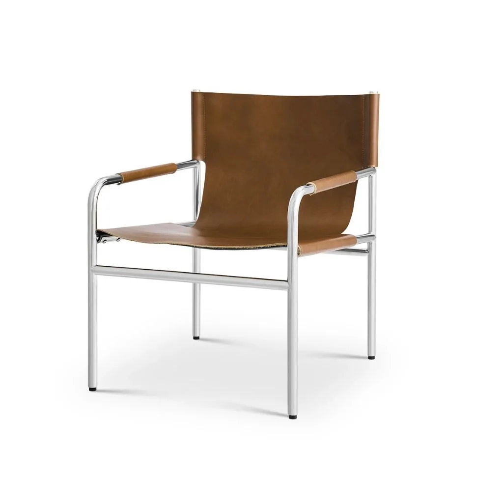 Castlery Pascal Leather Sling Armchair