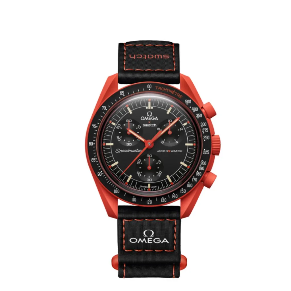 Swatch Bioceramic Moonswatch in Lava