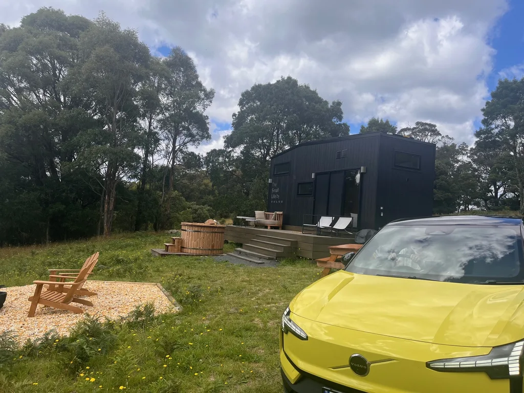 Tiny Astrid and Volvo EX30