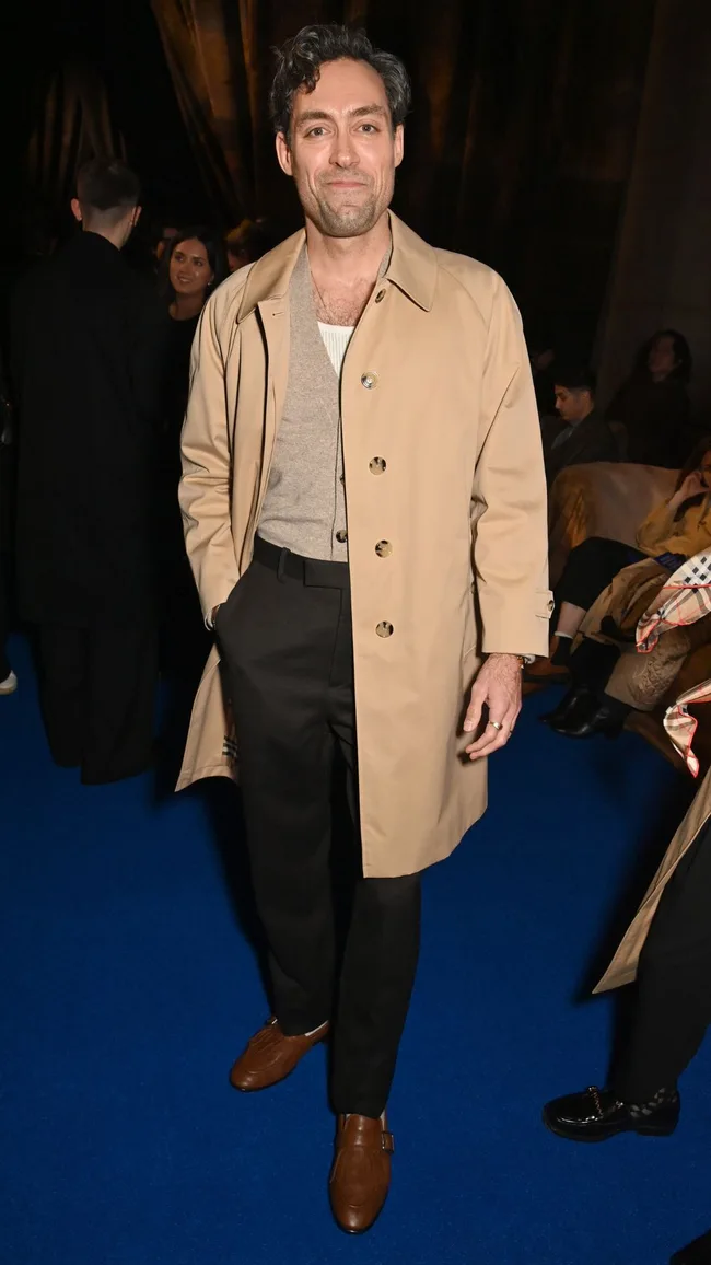 Alex Hassell Burberry Winter 2025 London Fashion Week