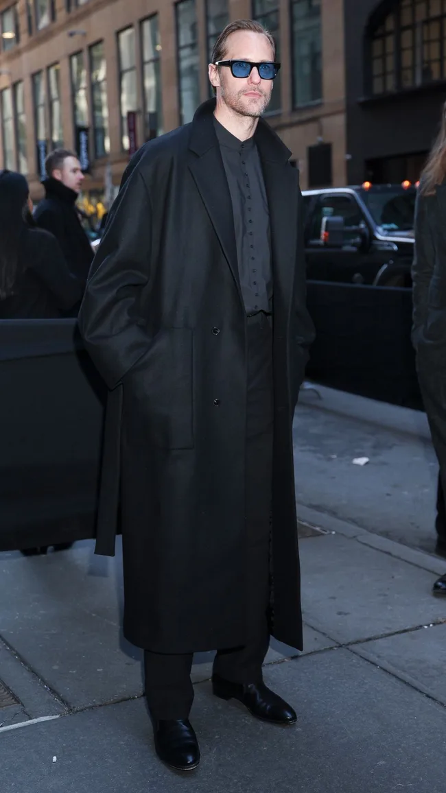 Alexander Skarsgard at Calvin Klein during New York Fashion Week 2025