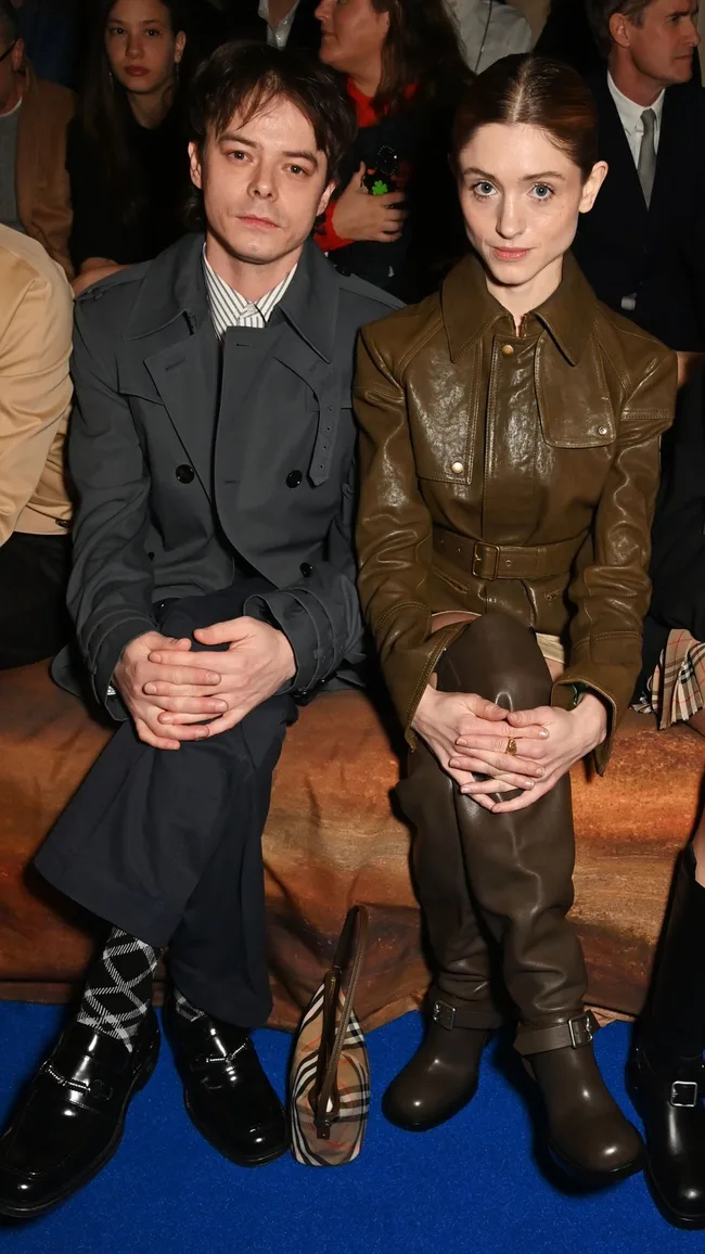 _Charlie Heaton and Natalia Dyer Burberry Winter 2025 London Fashion Week