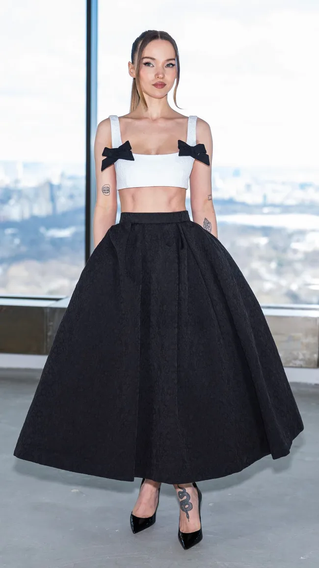 Dove Cameron at Carolina Herrera during New York Fashion Week 2025