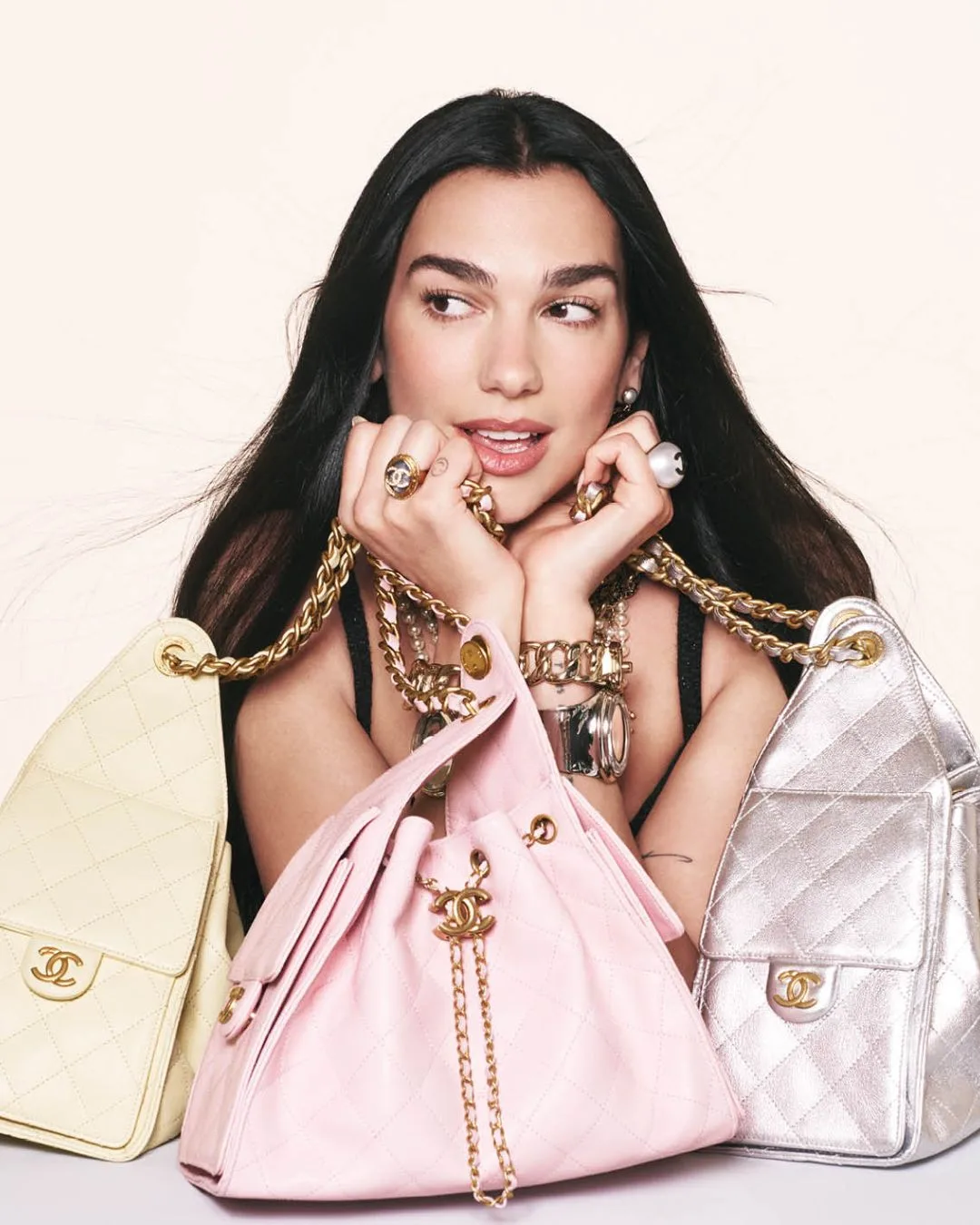 dua lipa face of chanel