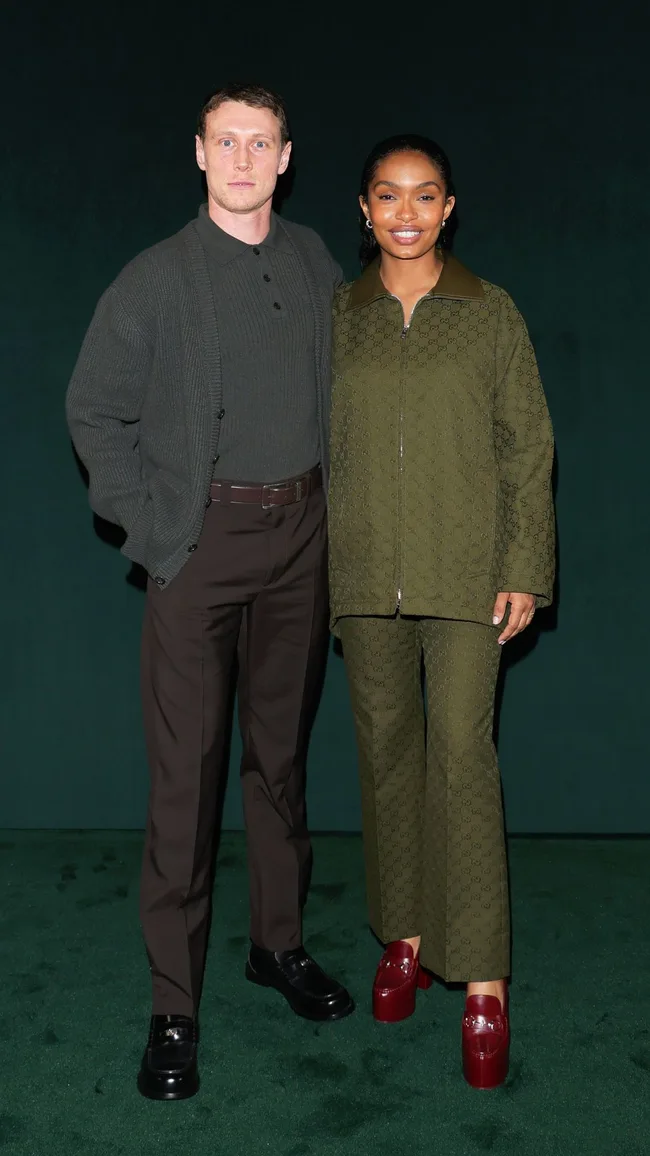 George MacKay and Yara Shahidi Gucci