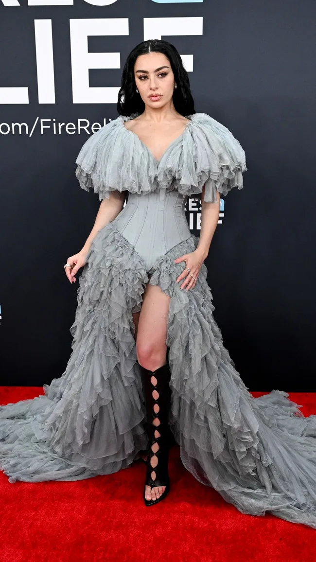 Grammys 2025 red carpet Charli XCX
