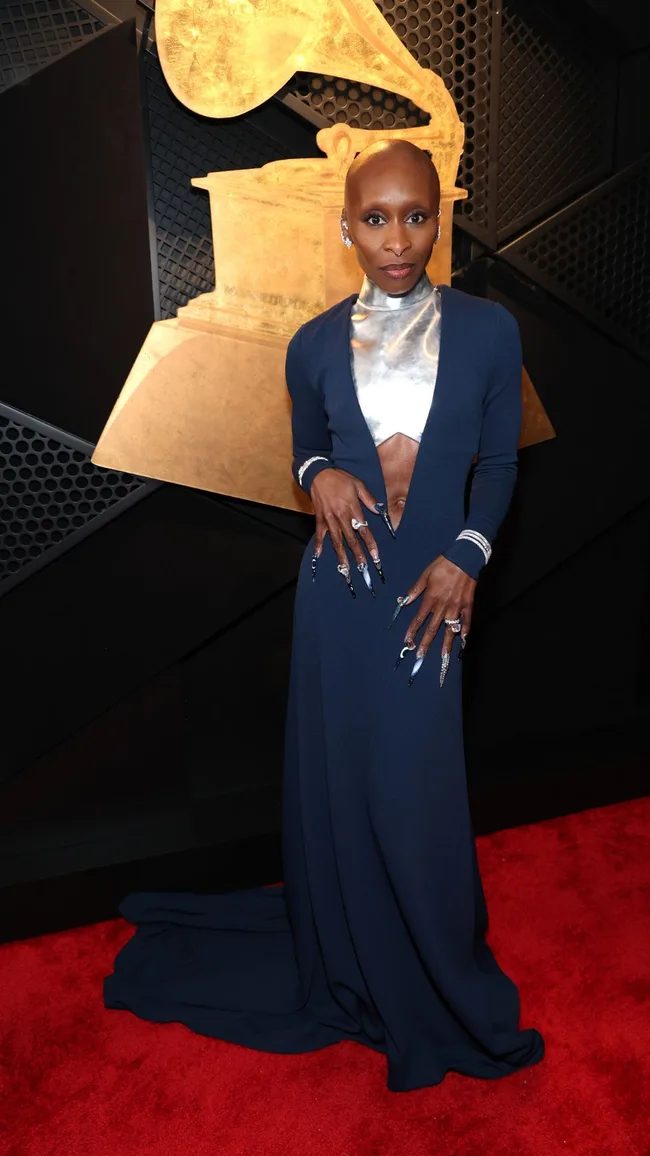 Grammys 2025 red carpet Cynthia Erivo