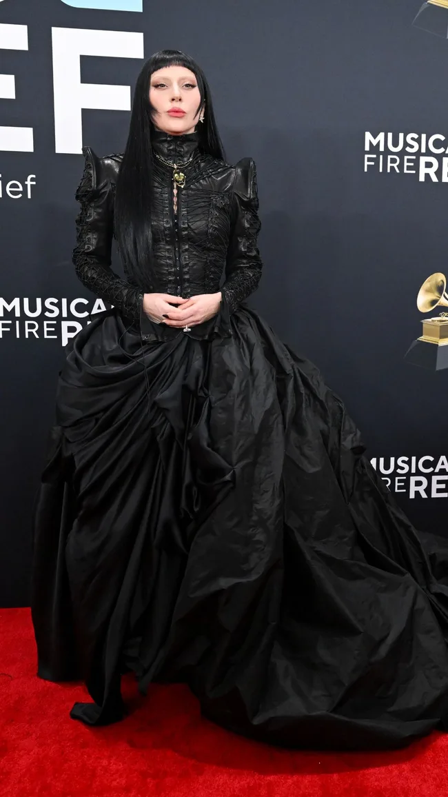 Grammys 2025 red carpet lady gaga