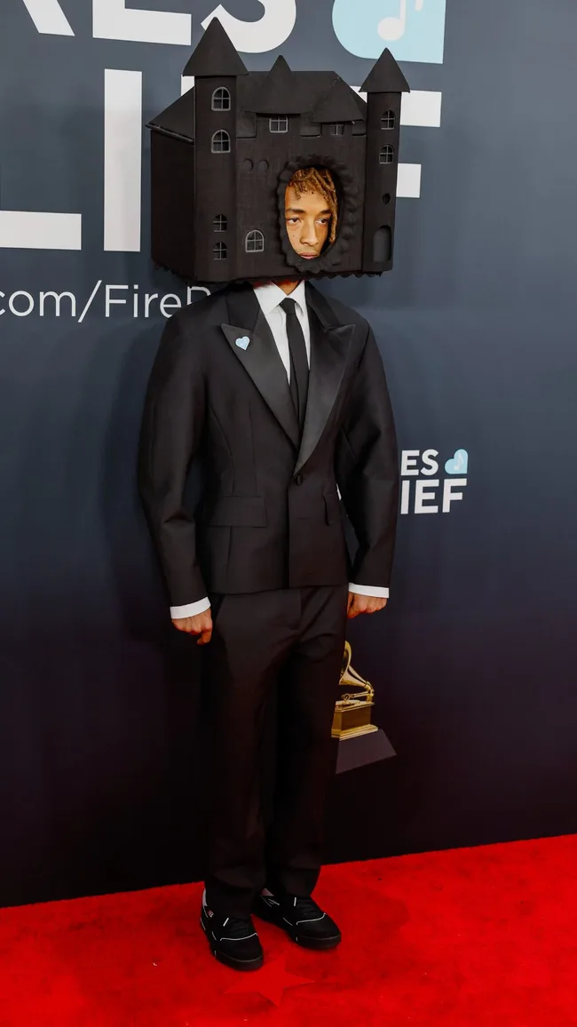 Grammys 2025 red carpet Jaden Smith