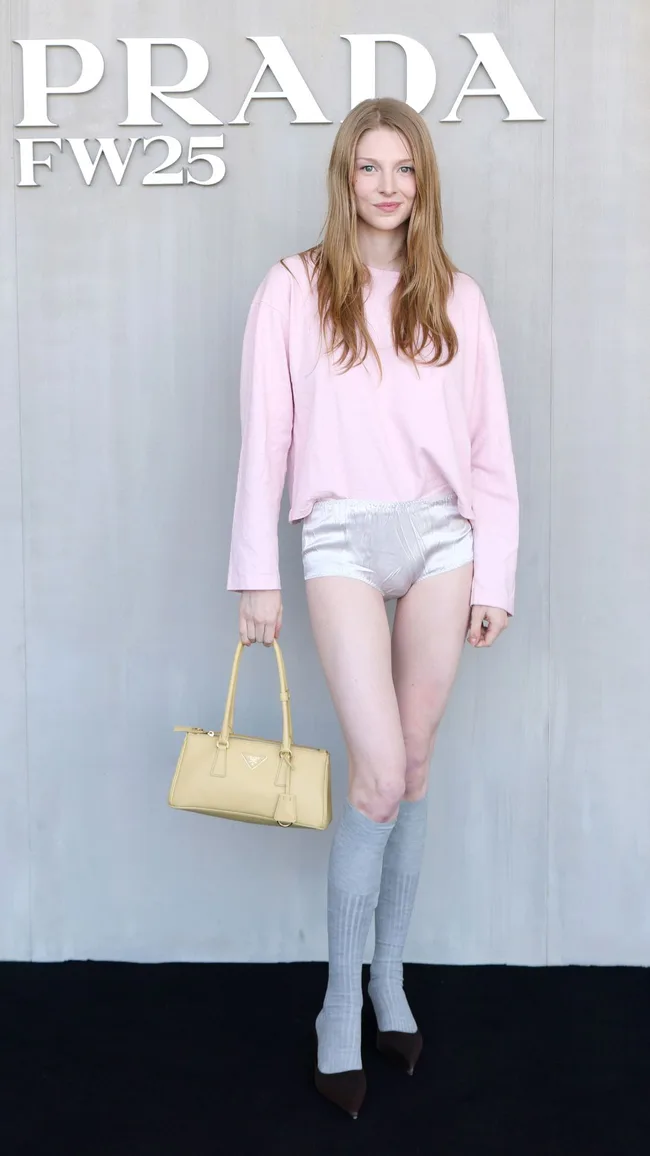 Hunter Schafer Prada Milan Fashion Week Front Row