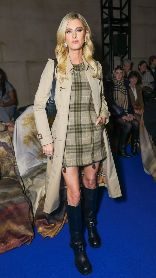 Nicky Hilton Burberry Winter 2025 London Fashion Week