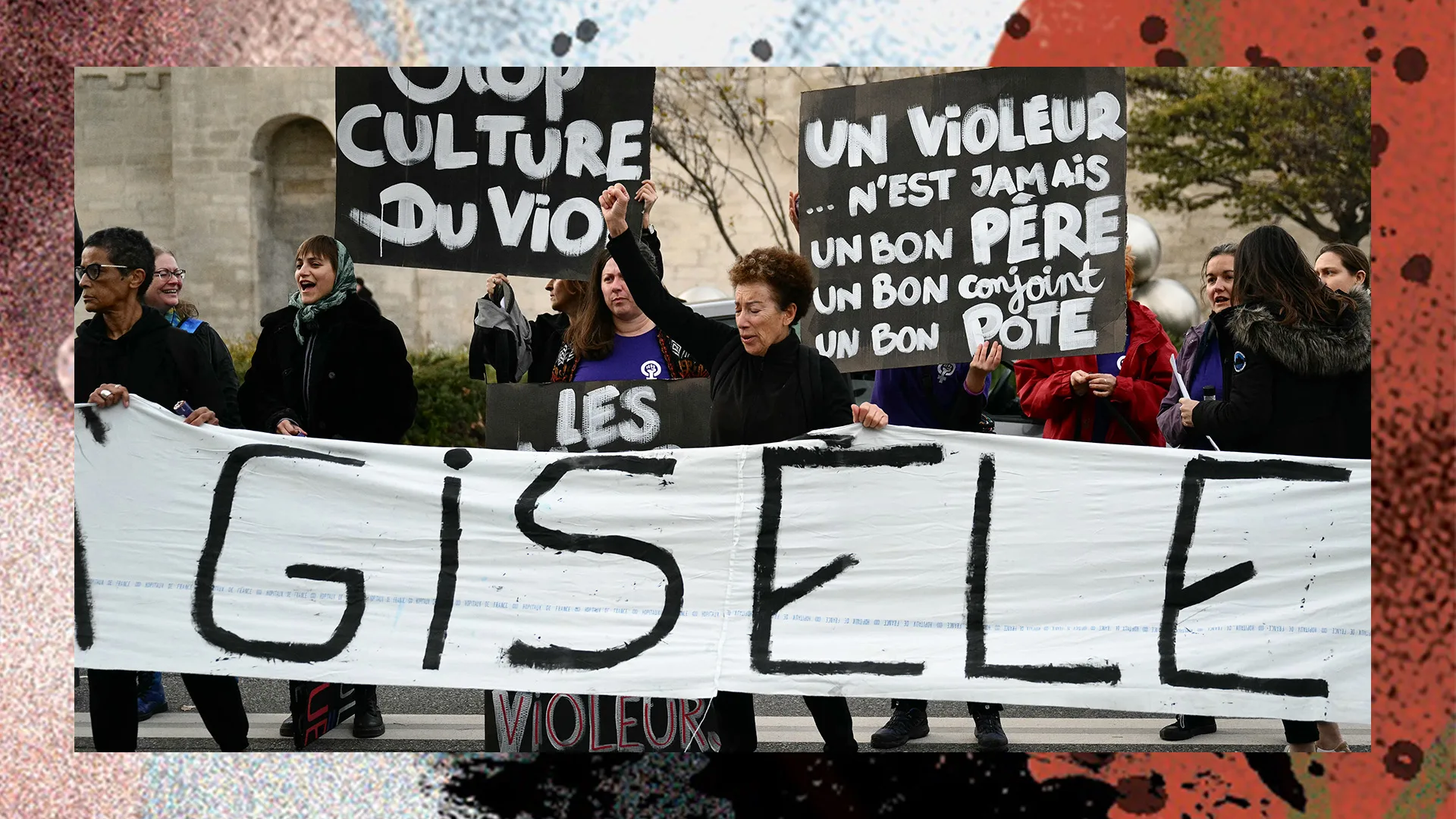 Gisele Pelicot collage