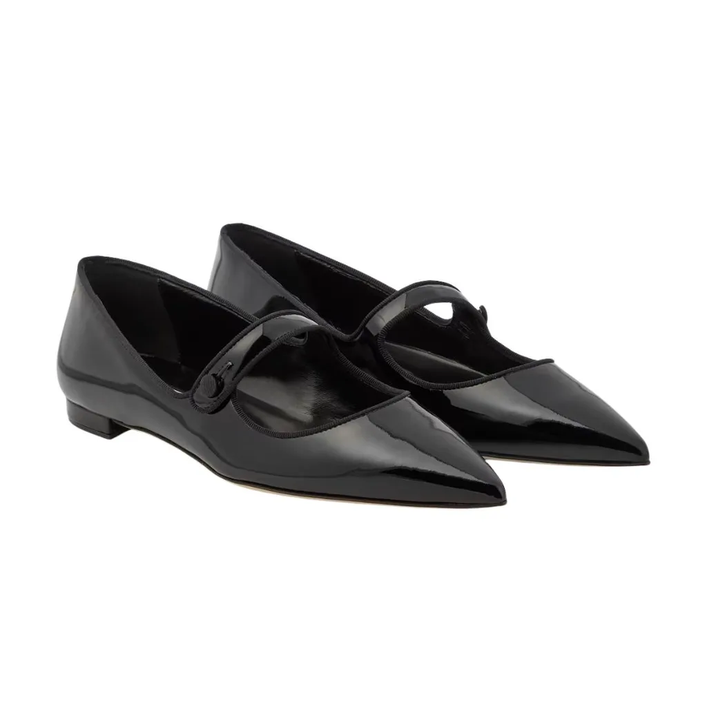 Manolo Blahnik pointed toe mary jane
