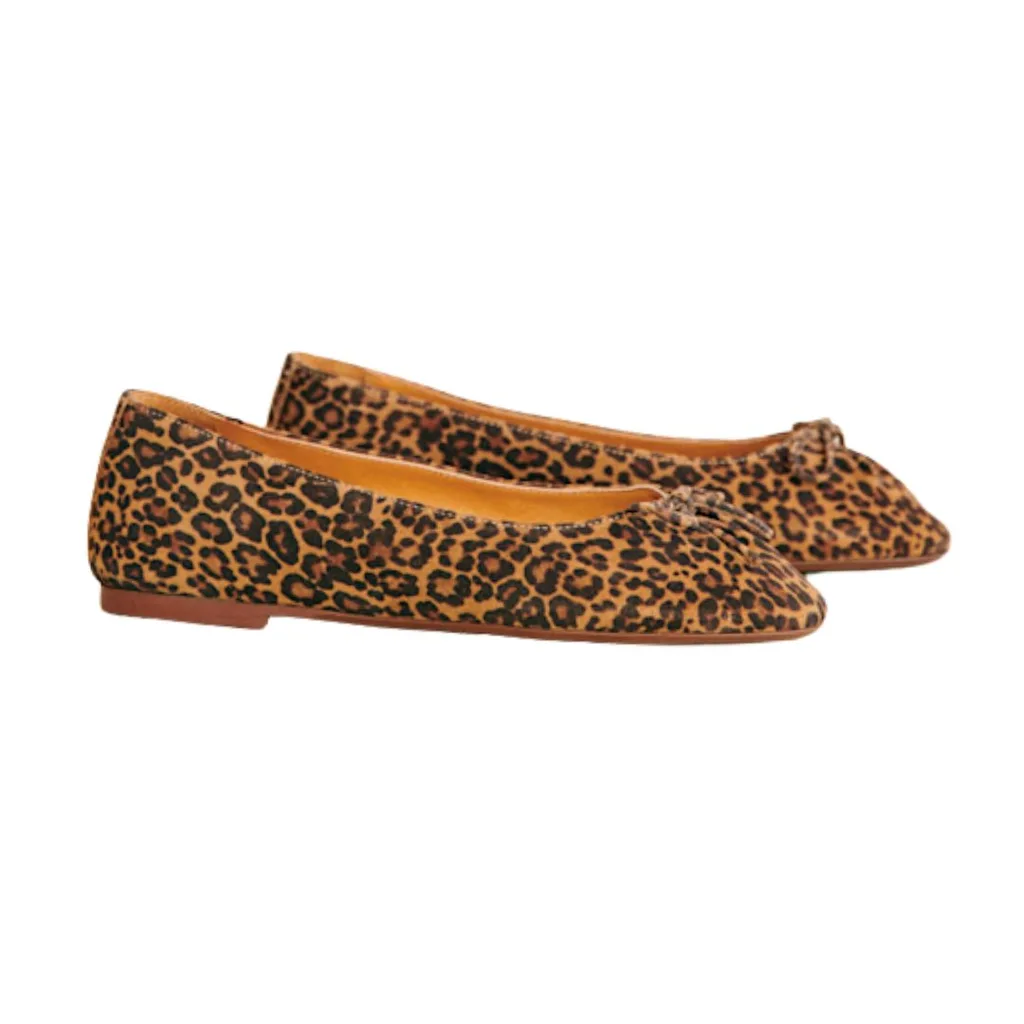 Leopard ballet flat