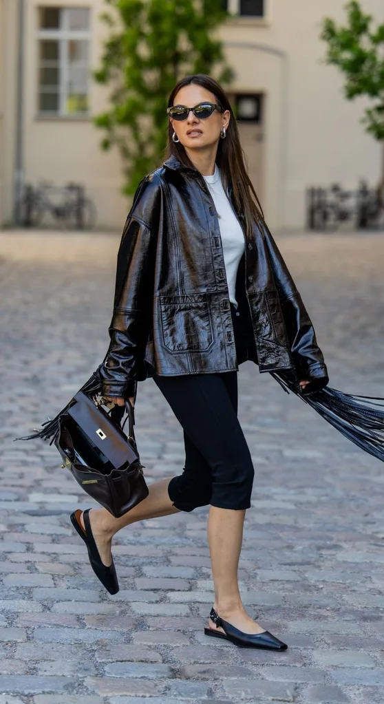 Person wearing an all-black outfit