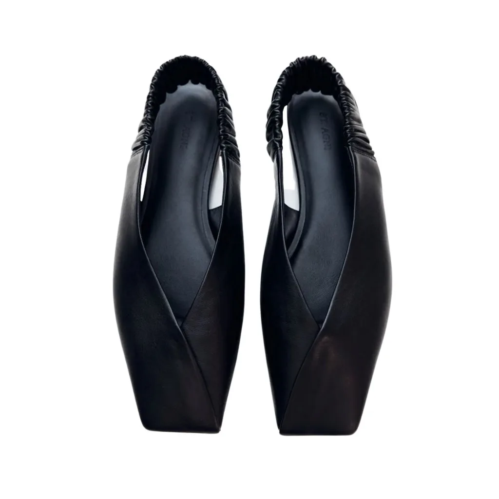 St Agni black slingbacks