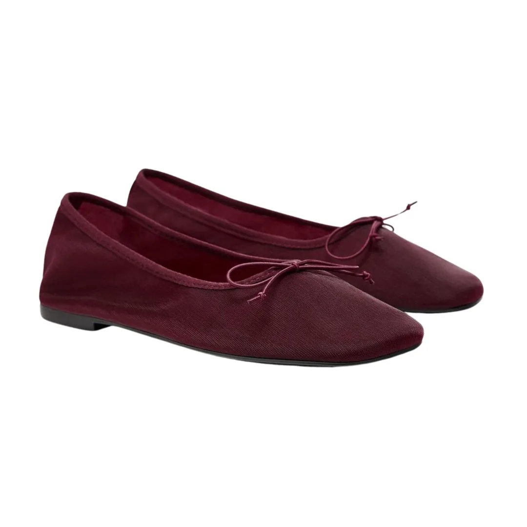 Zara mesh ballet flat