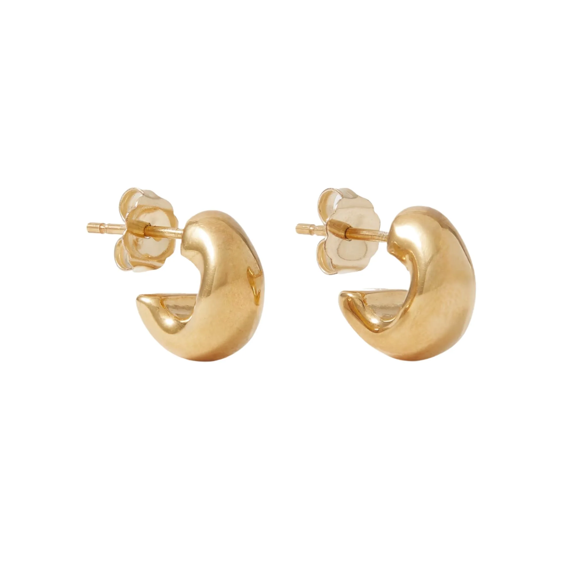 Chunky huggie earrings