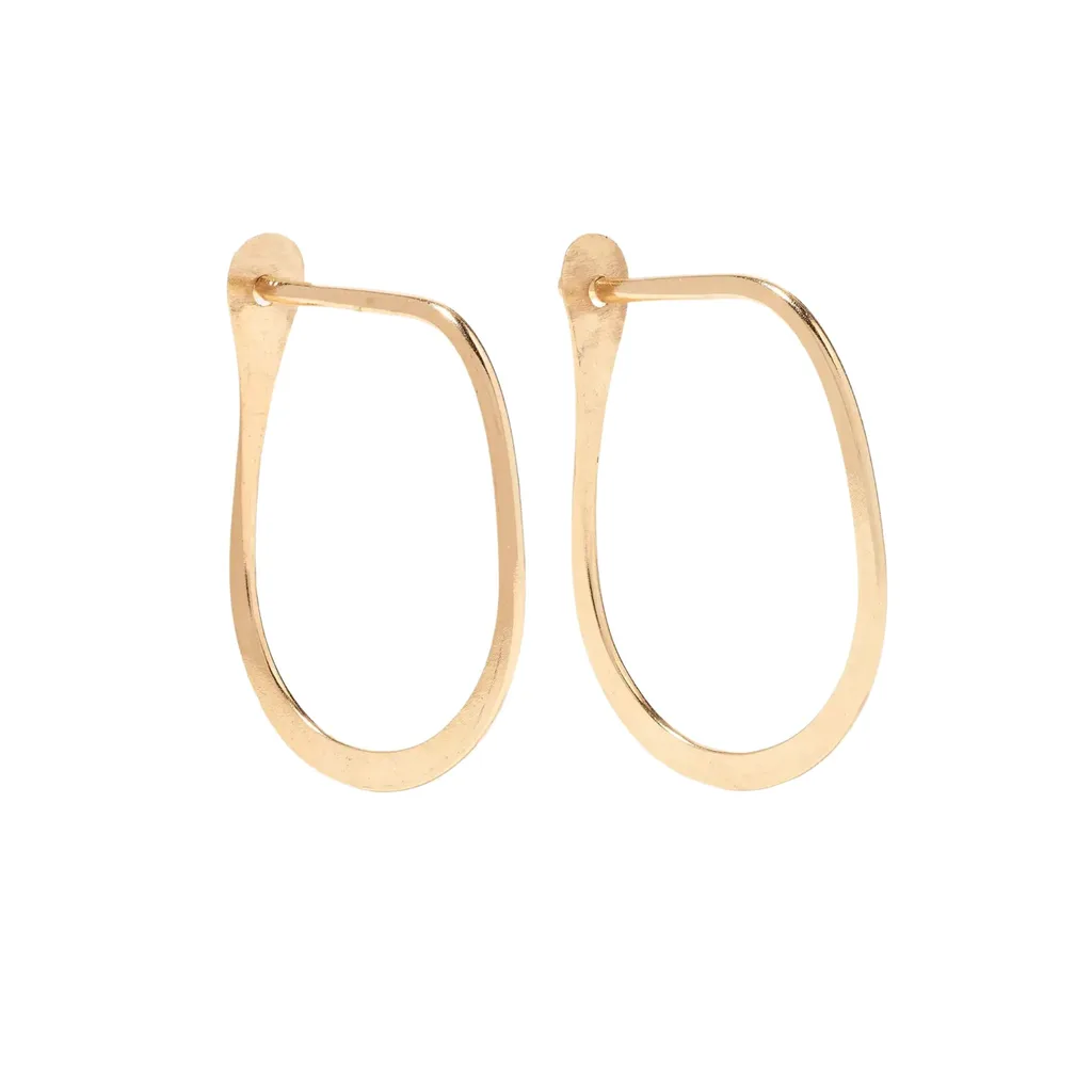 Gold hoop earrings